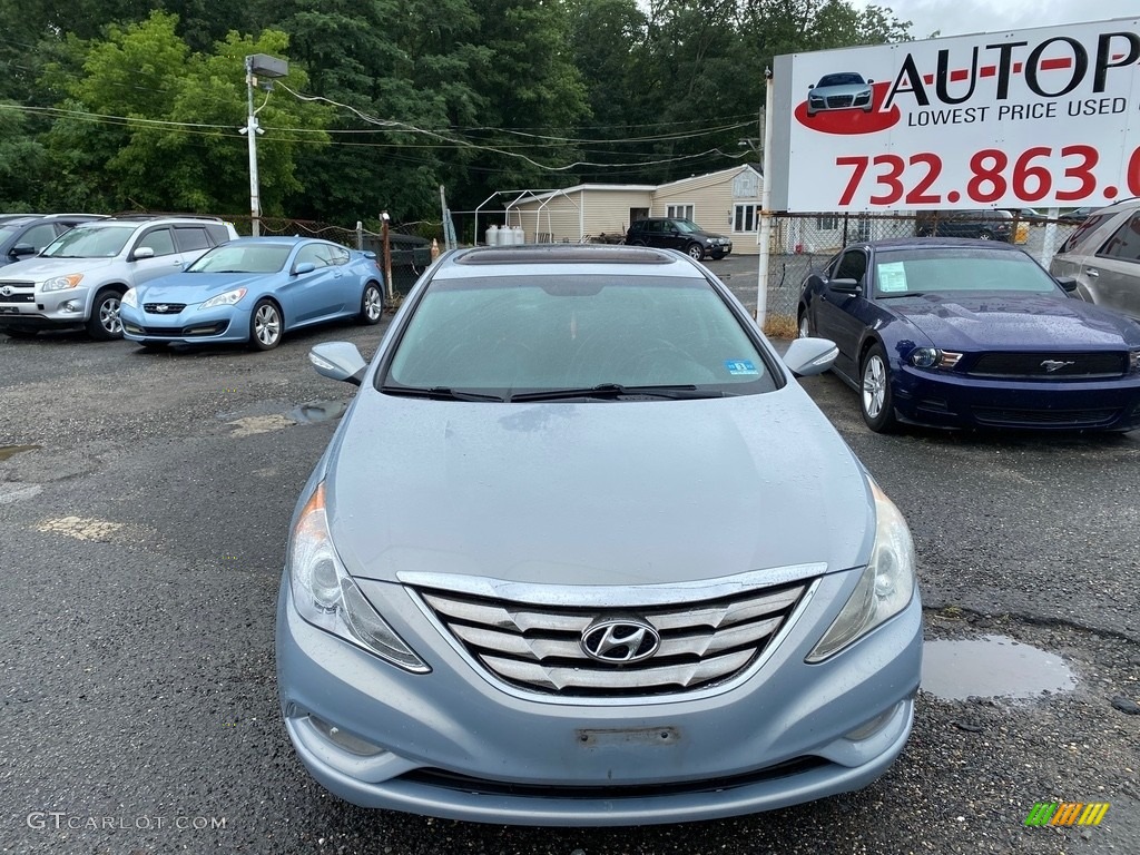 2011 Sonata Limited - Iridescent Silver Blue Metallic / Gray photo #7