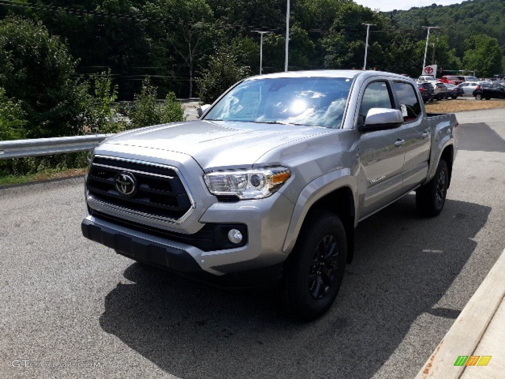 2020 Tacoma SR5 Double Cab 4x4 - Silver Sky Metallic / Cement photo #30