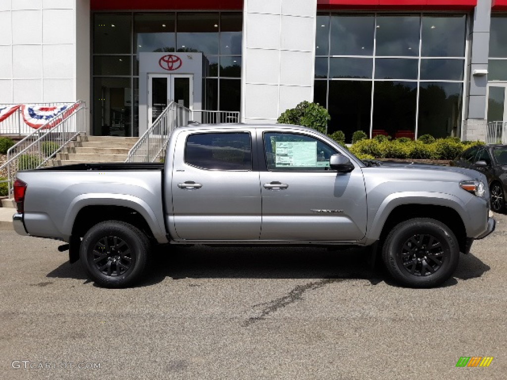 2020 Tacoma SR5 Double Cab 4x4 - Silver Sky Metallic / Cement photo #33