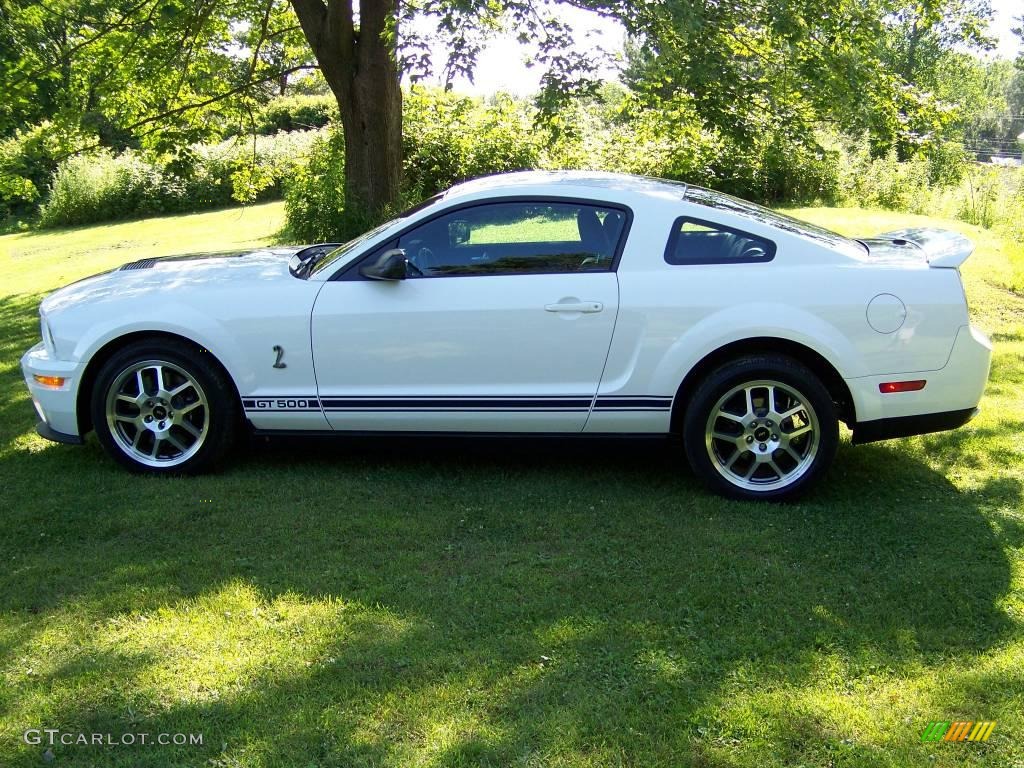 2008 Mustang Shelby GT500 Coupe - Performance White / Black photo #8