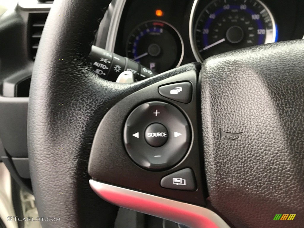 2017 Honda Fit EX-L Black Steering Wheel Photo #139084159