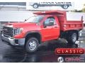 Cardinal Red 2020 GMC Sierra 3500HD Crew Cab 4WD Chassis Dump Truck