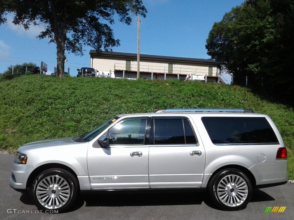 Ingot Silver Metallic 2015 Lincoln Navigator L 4x2 Exterior Photo #139084843