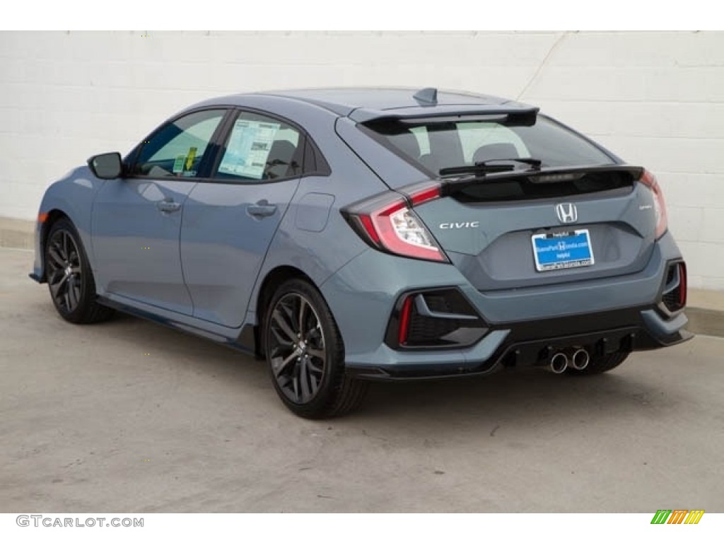 2020 Civic Sport Hatchback - Sonic Gray Pearl / Black photo #2