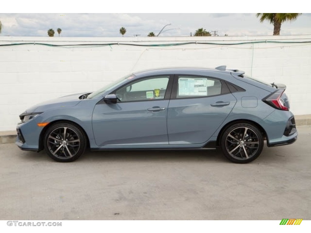 2020 Civic Sport Hatchback - Sonic Gray Pearl / Black photo #4