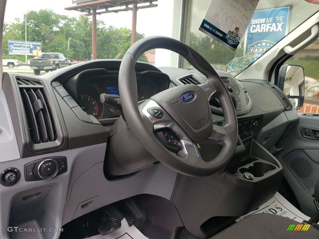 2019 Transit Van 250 LR Regular - Oxford White / Charcoal black photo #7