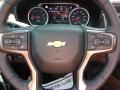 Jet Black/Mocha 2021 Chevrolet Tahoe High Country 4WD Steering Wheel