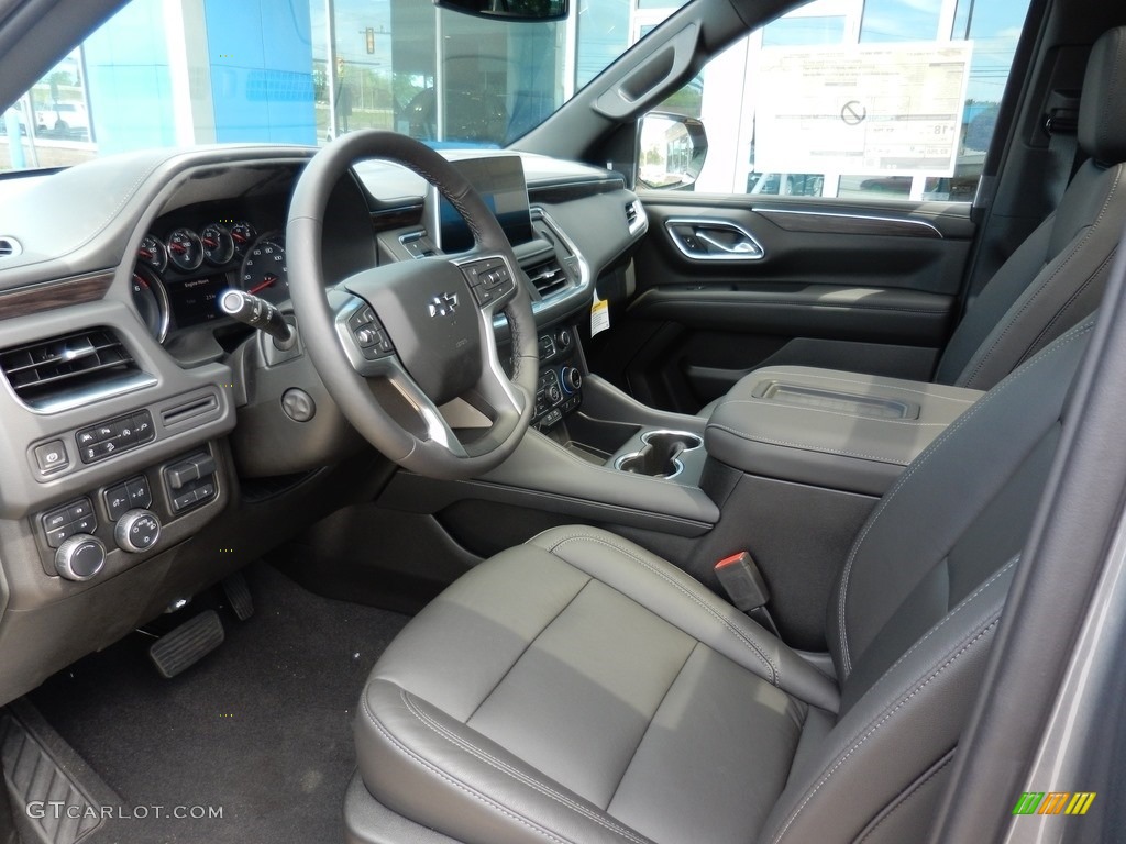 Jet Black Interior 2021 Chevrolet Tahoe Z71 4WD Photo #139087123