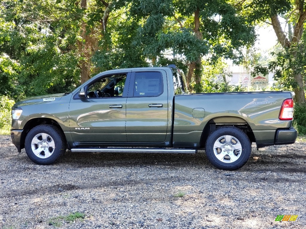 2020 1500 Big Horn Quad Cab 4x4 - Olive Green Pearl / Black photo #4