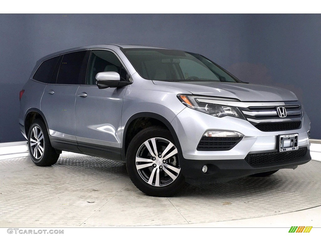 2017 Pilot EX-L - Lunar Silver Metallic / Gray photo #37