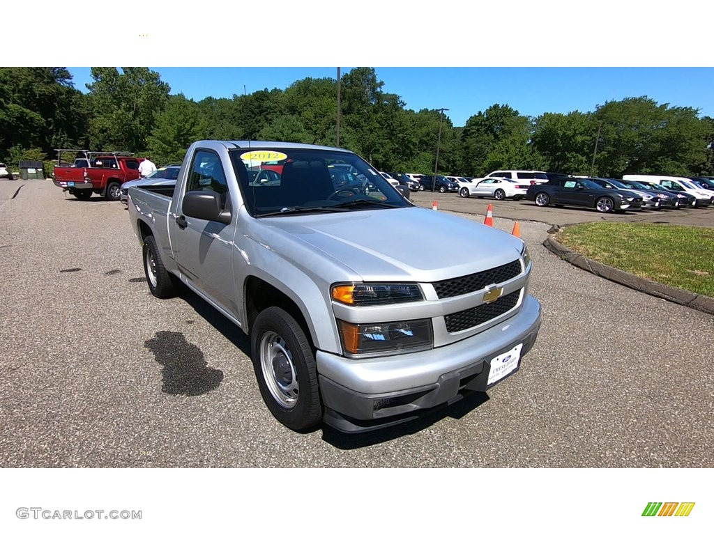 2012 Colorado Work Truck Regular Cab - Sheer Silver Metallic / Ebony photo #1