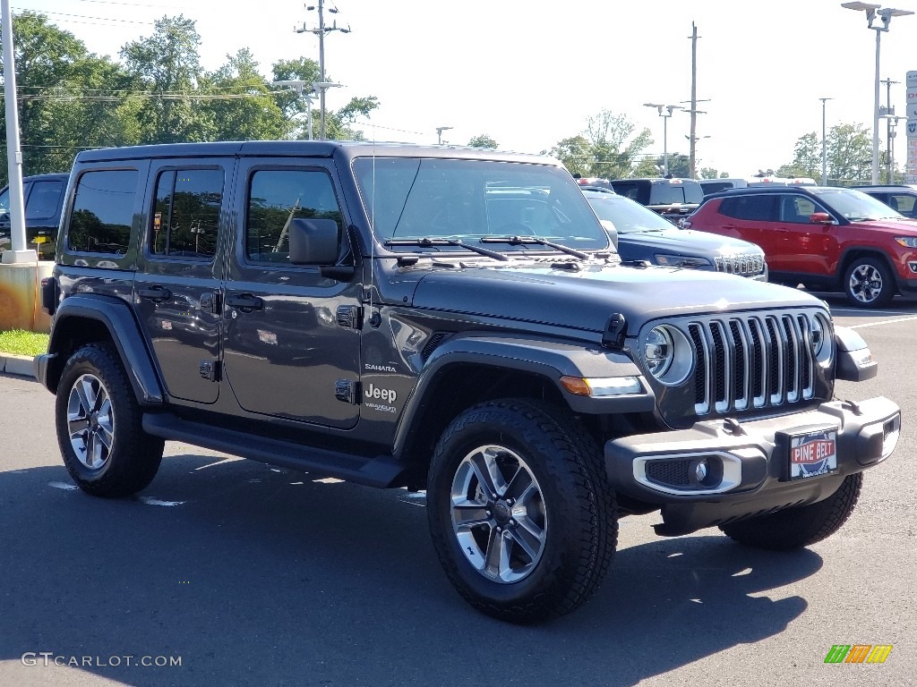 2020 Wrangler Unlimited Sahara 4x4 - Granite Crystal Metallic / Dark Saddle/Black photo #1