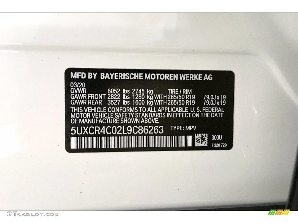 2020 X5 sDrive40i - Alpine White / Black photo #18