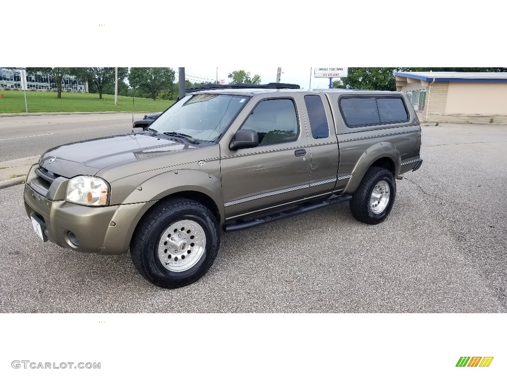 Gold Rush Metallic 2002 Nissan Frontier XE King Cab 4x4 Exterior Photo #139100467