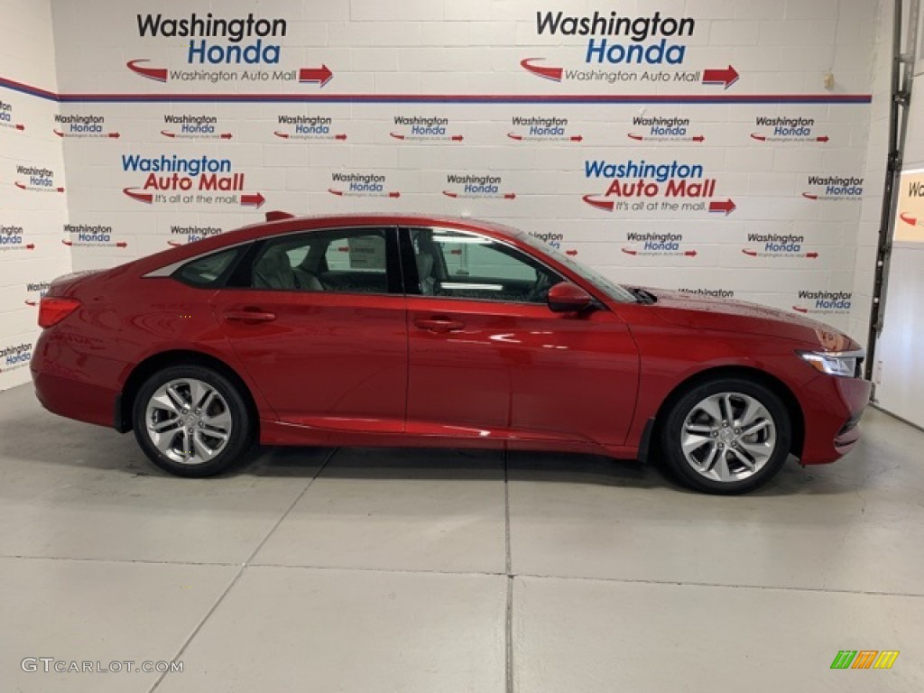 2020 Accord LX Sedan - Radiant Red Metallic / Ivory photo #33