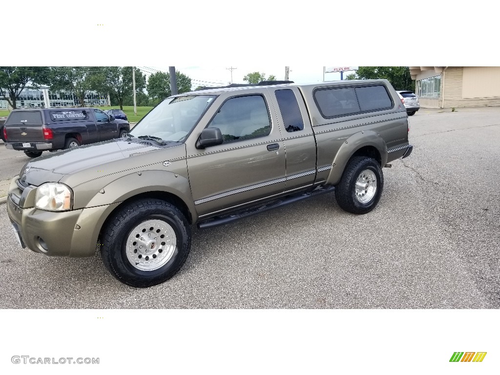 Gold Rush Metallic 2002 Nissan Frontier XE King Cab 4x4 Exterior Photo #139101055