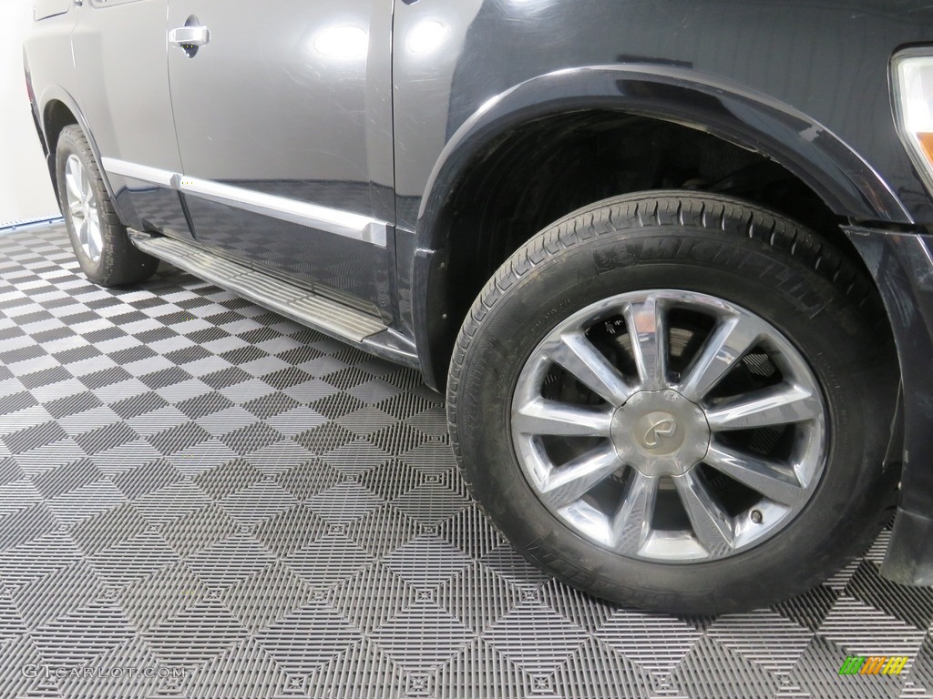 2008 QX 56 4WD - Liquid Onyx Black / Charcoal photo #6