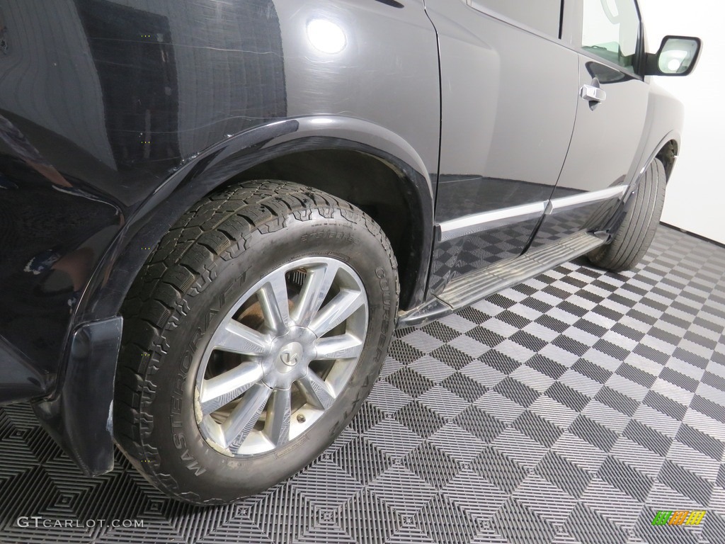 2008 QX 56 4WD - Liquid Onyx Black / Charcoal photo #20