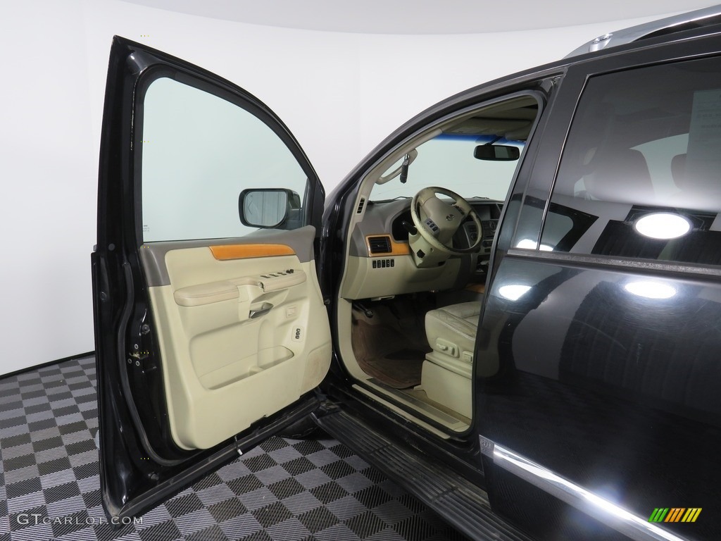 2008 QX 56 4WD - Liquid Onyx Black / Charcoal photo #33