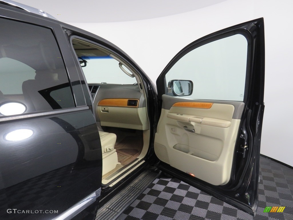 2008 QX 56 4WD - Liquid Onyx Black / Charcoal photo #42