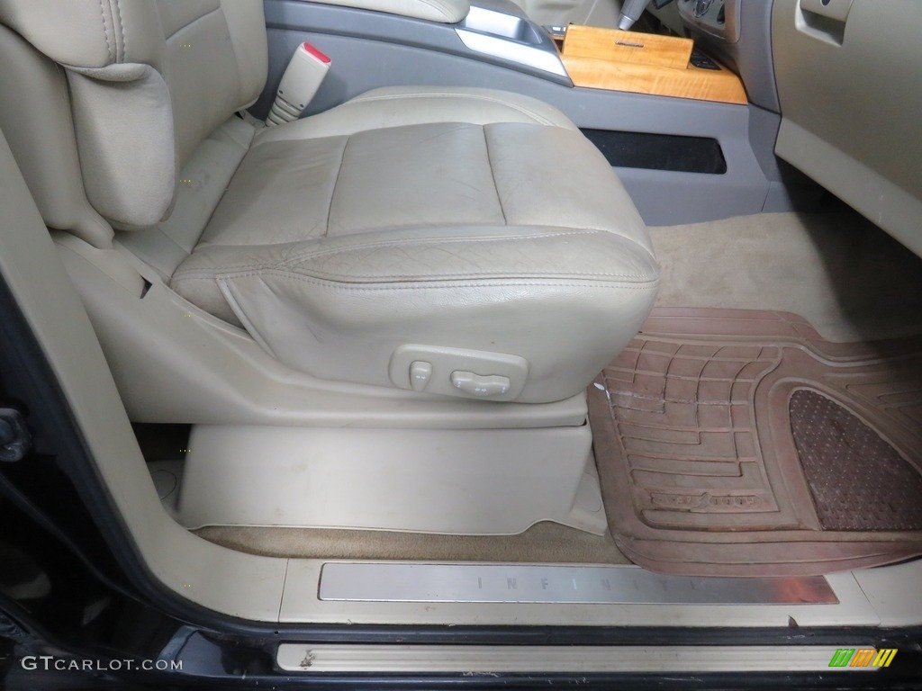 2008 QX 56 4WD - Liquid Onyx Black / Charcoal photo #43