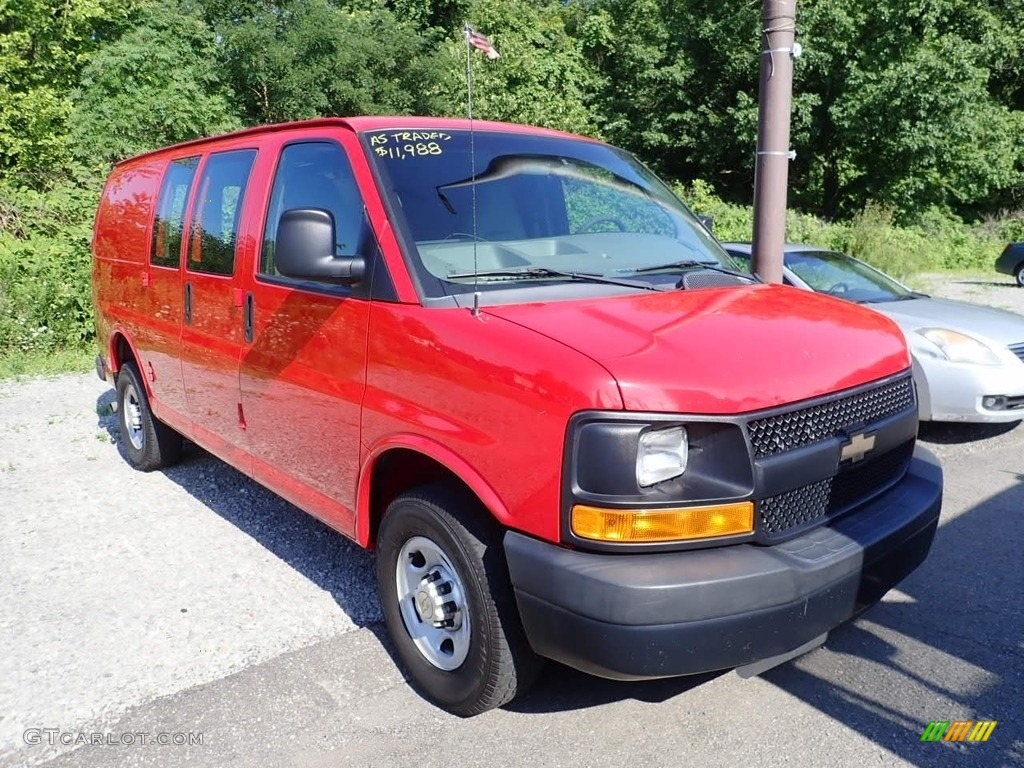2013 Express 2500 Cargo Van - Victory Red / Medium Pewter photo #5