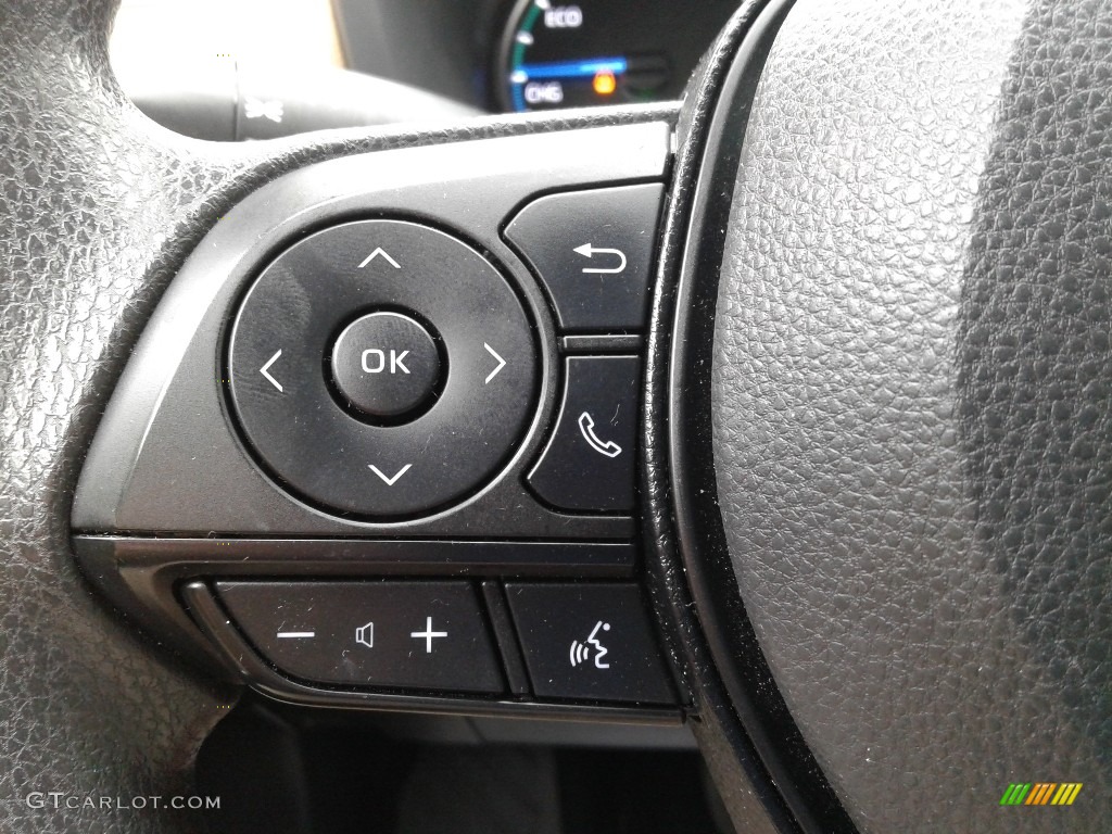 2019 Toyota RAV4 LE AWD Hybrid Nutmeg Steering Wheel Photo #139104349