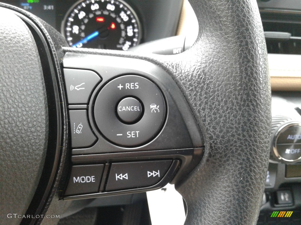 2019 Toyota RAV4 LE AWD Hybrid Nutmeg Steering Wheel Photo #139104379