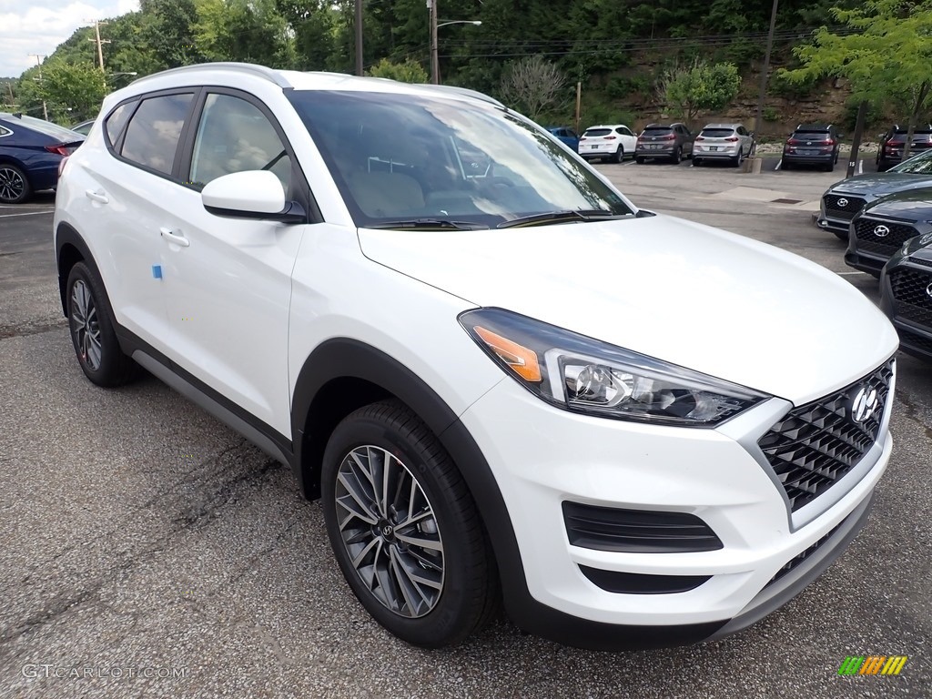 Winter White 2021 Hyundai Tucson SEL AWD Exterior Photo #139105166