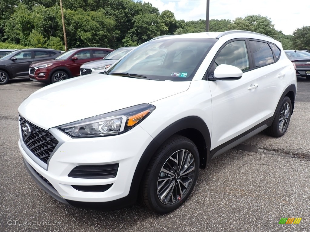 Winter White 2021 Hyundai Tucson SEL AWD Exterior Photo #139105230