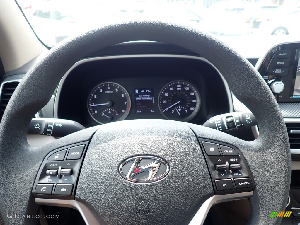 2021 Hyundai Tucson SEL AWD Beige Steering Wheel Photo #139105486