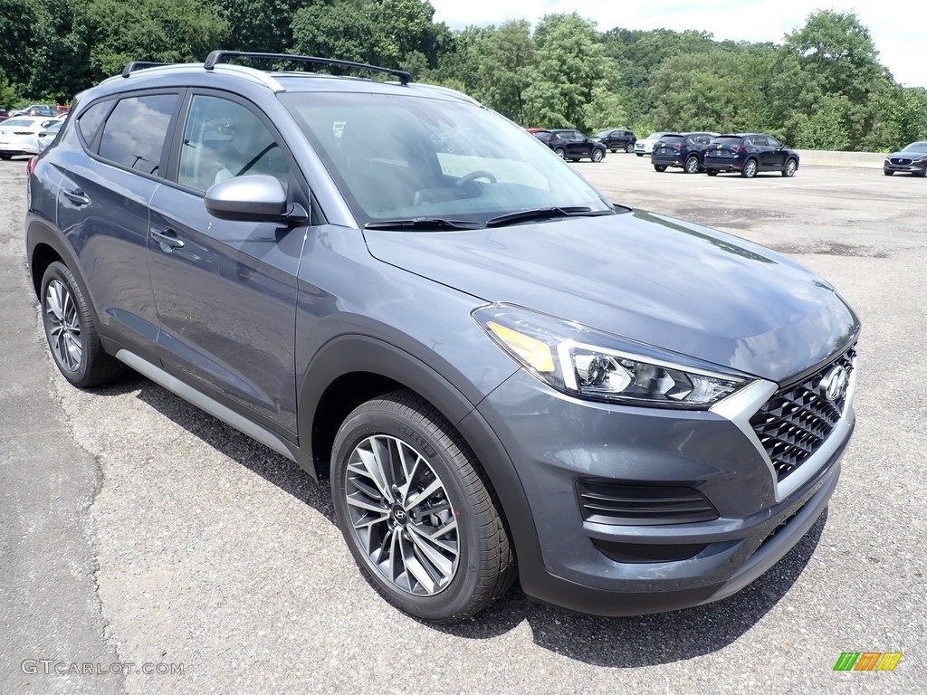 Coliseum Gray Metallic 2021 Hyundai Tucson SEL AWD Exterior Photo #139105564