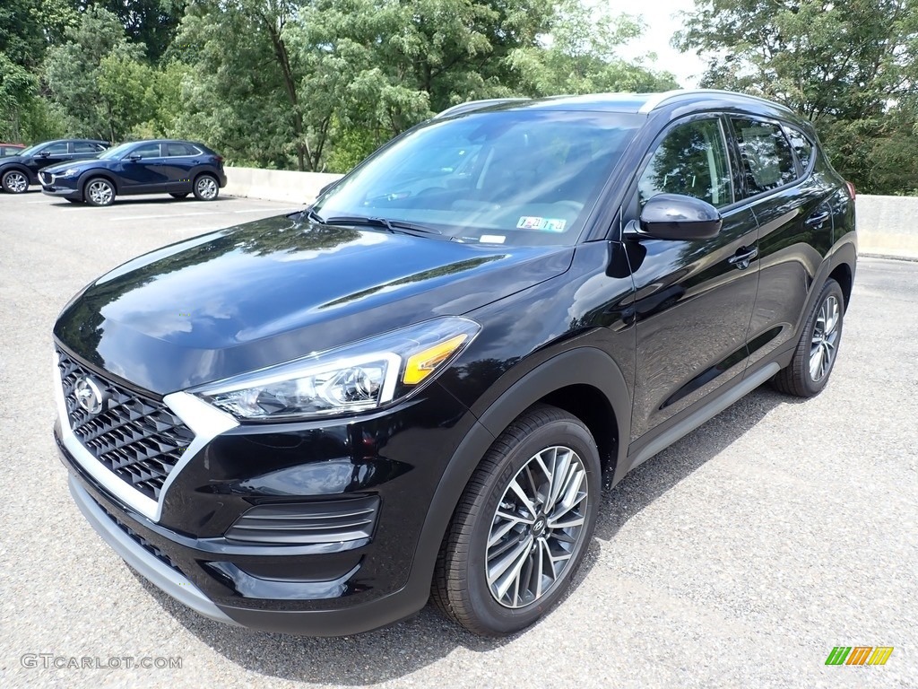 Black Noir Pearl 2021 Hyundai Tucson SEL AWD Exterior Photo #139106371