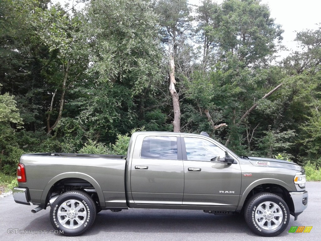 2020 2500 Laramie Crew Cab 4x4 - Olive Green Pearl / Mountain Brown/Light Frost Beige photo #5