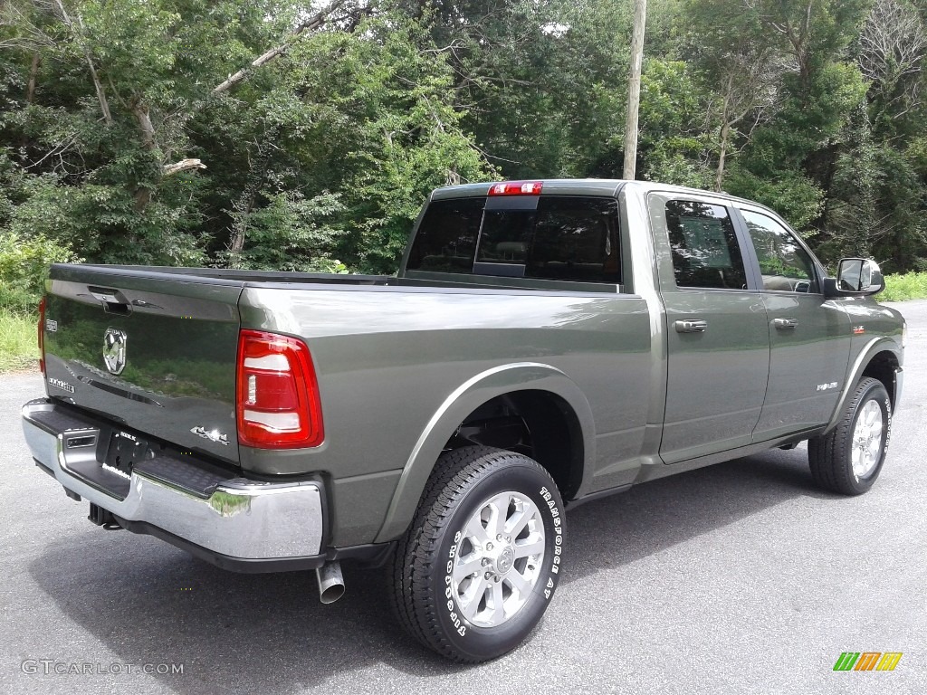 2020 2500 Laramie Crew Cab 4x4 - Olive Green Pearl / Mountain Brown/Light Frost Beige photo #6