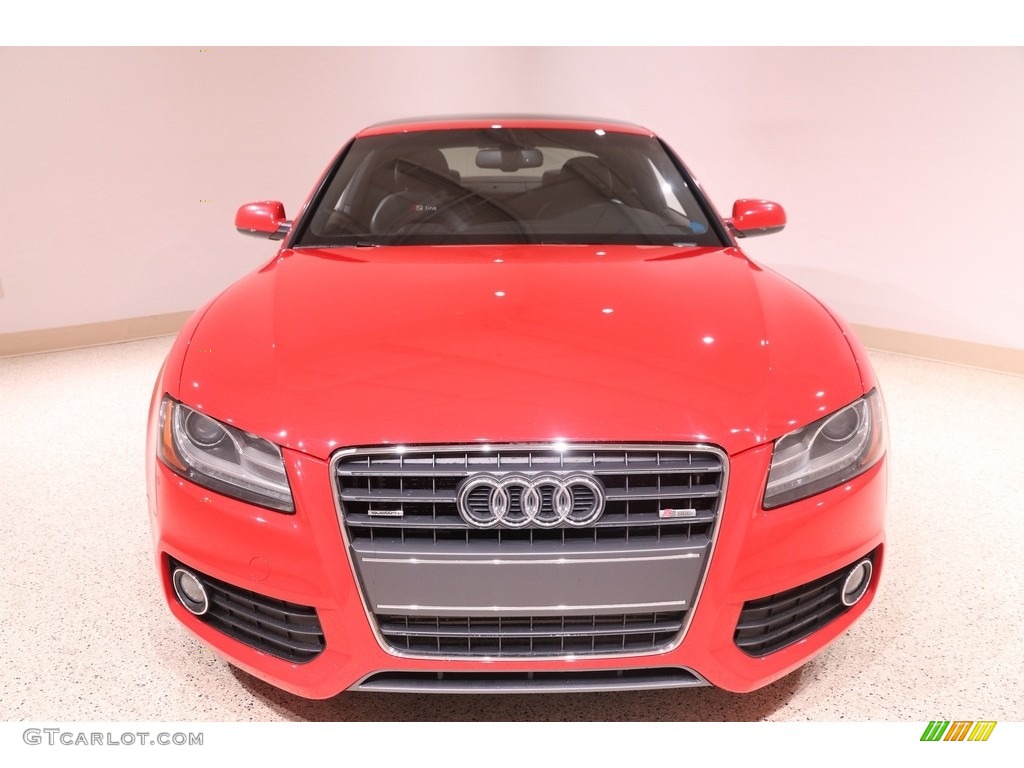 2010 A5 2.0T quattro Coupe - Brilliant Red / Black photo #2