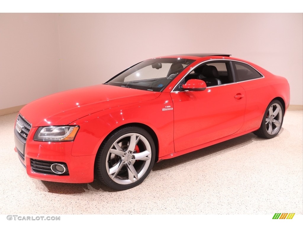 2010 A5 2.0T quattro Coupe - Brilliant Red / Black photo #3