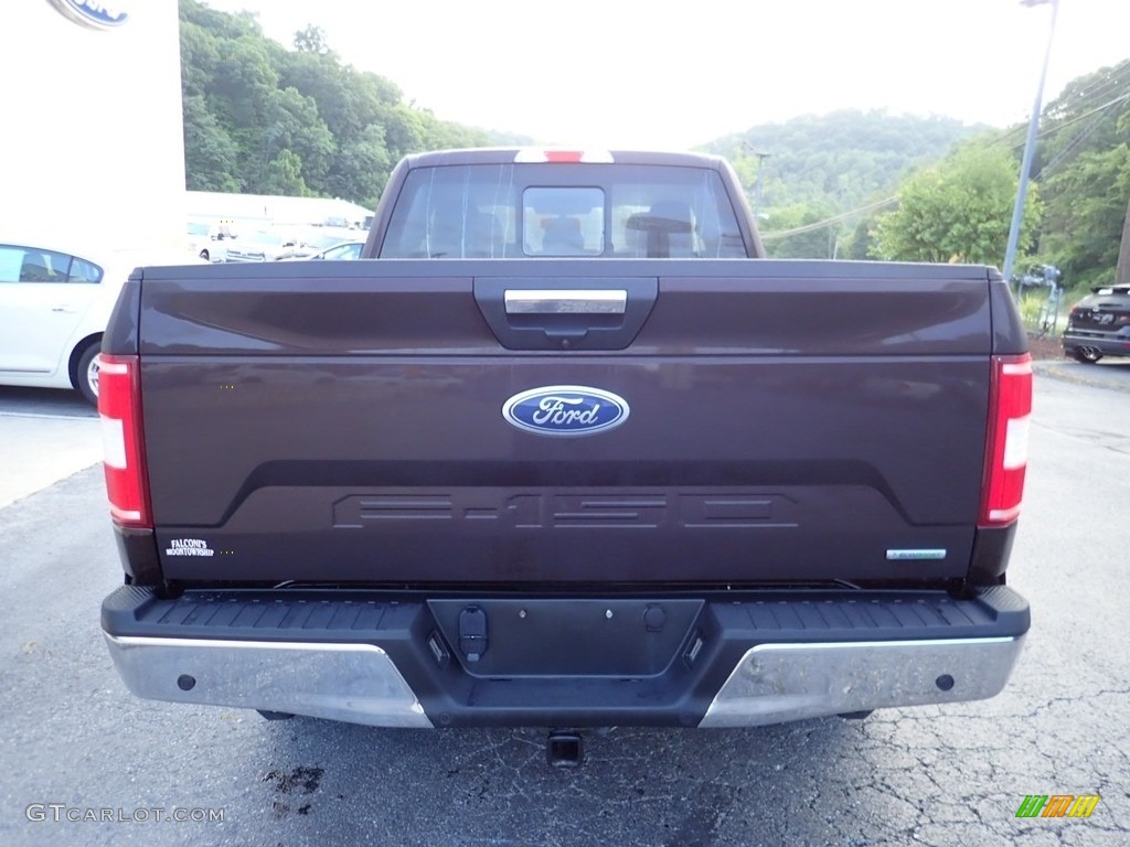 2019 F150 XLT SuperCab 4x4 - Magma Red / Earth Gray photo #3