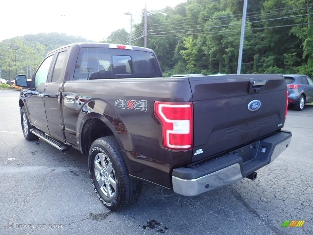 2019 F150 XLT SuperCab 4x4 - Magma Red / Earth Gray photo #4