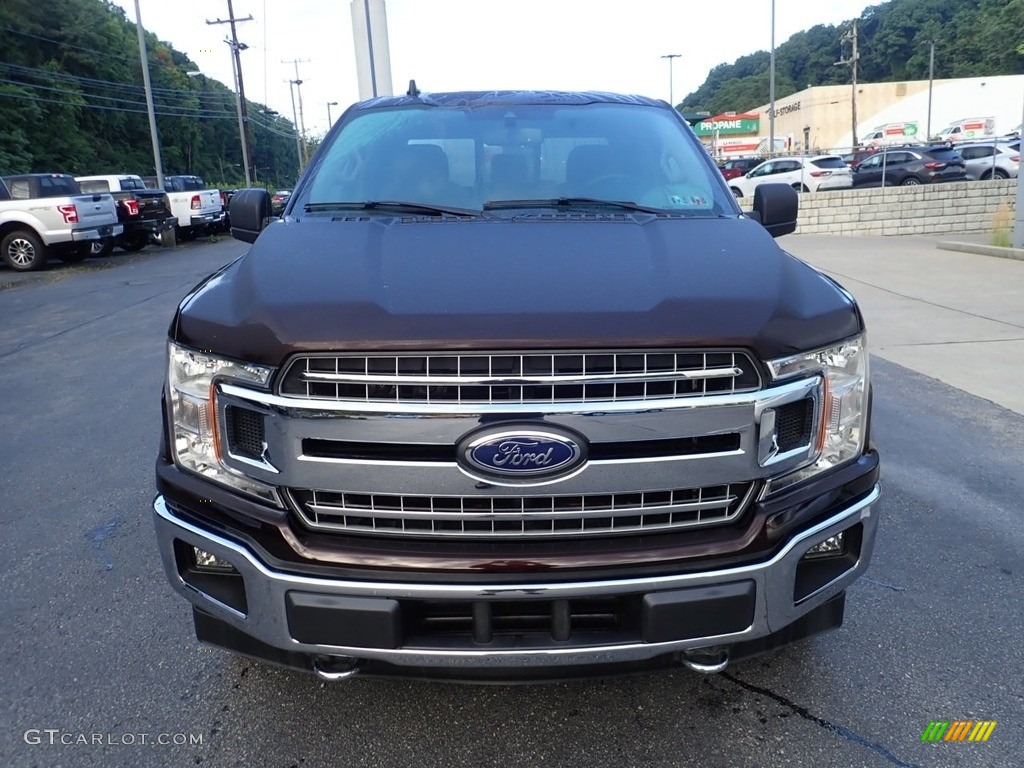 2019 F150 XLT SuperCab 4x4 - Magma Red / Earth Gray photo #7