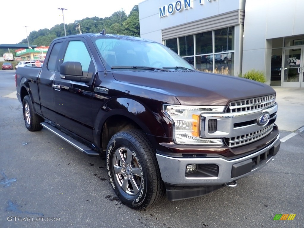 2019 F150 XLT SuperCab 4x4 - Magma Red / Earth Gray photo #8