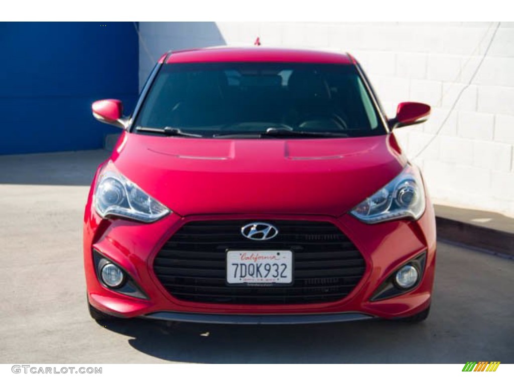 2013 Veloster Turbo - Boston Red / Black photo #7