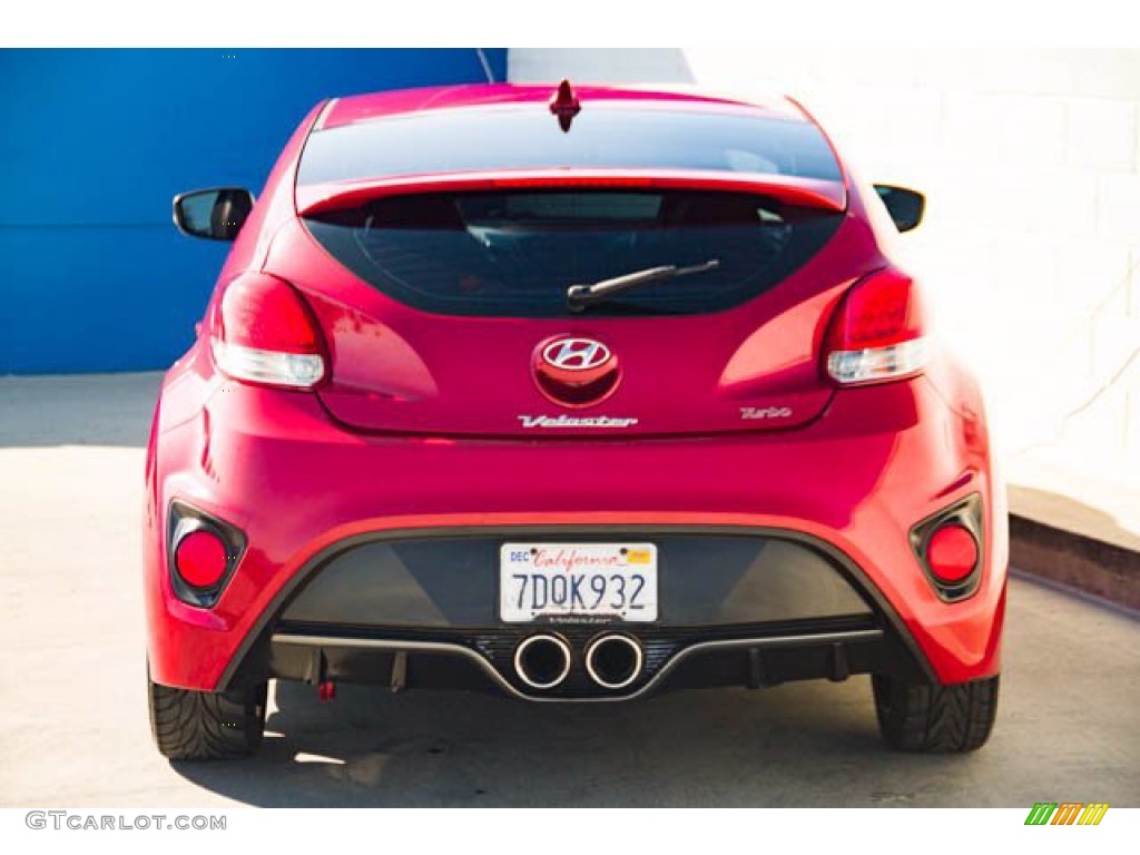 2013 Veloster Turbo - Boston Red / Black photo #9