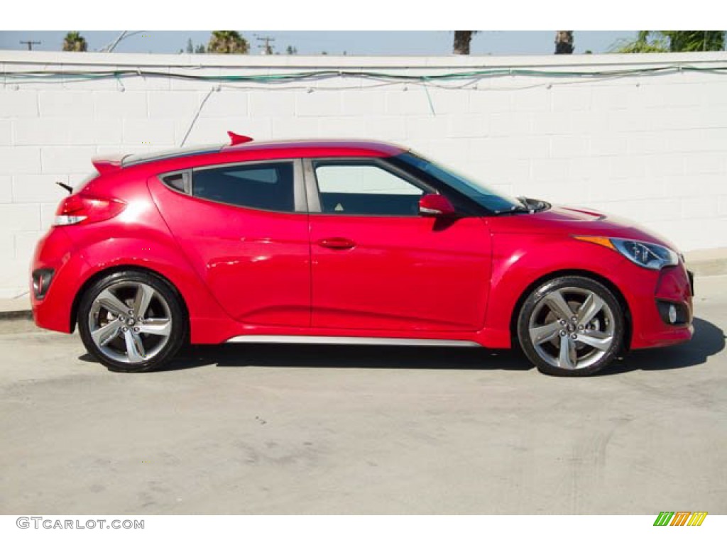 2013 Veloster Turbo - Boston Red / Black photo #10