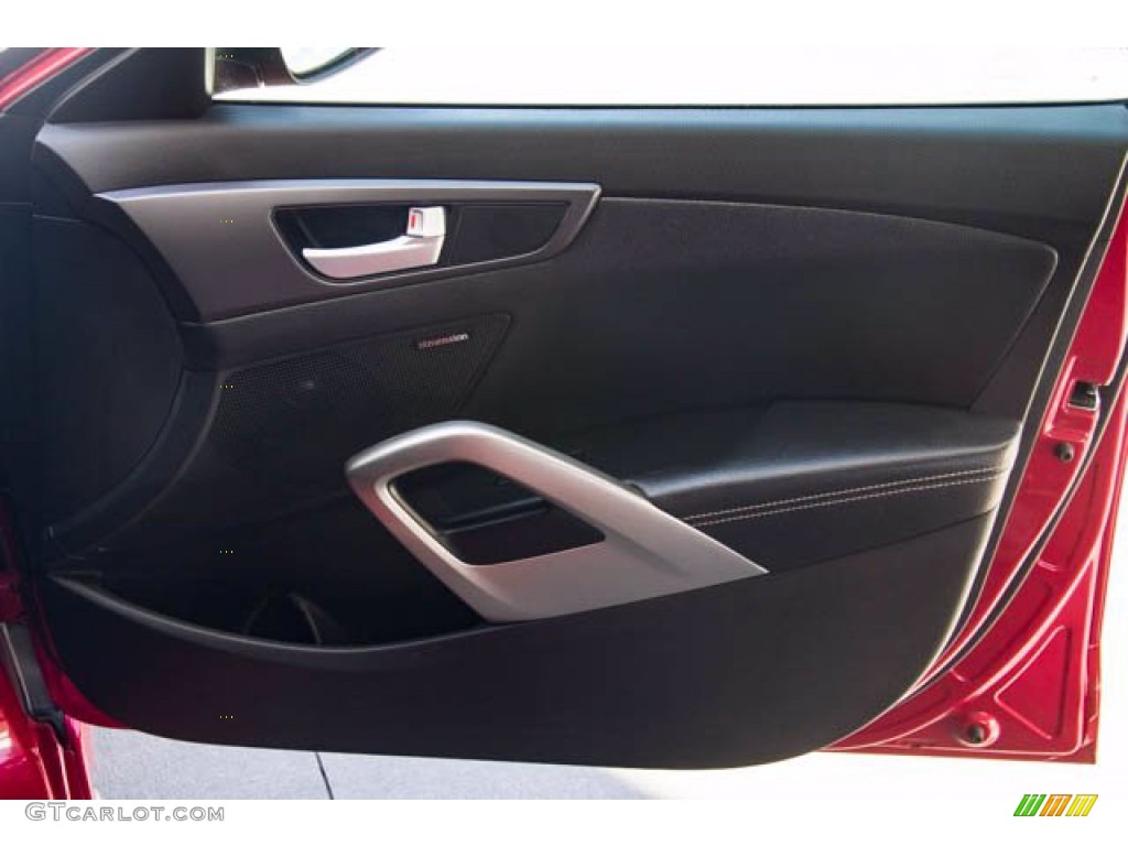 2013 Veloster Turbo - Boston Red / Black photo #24