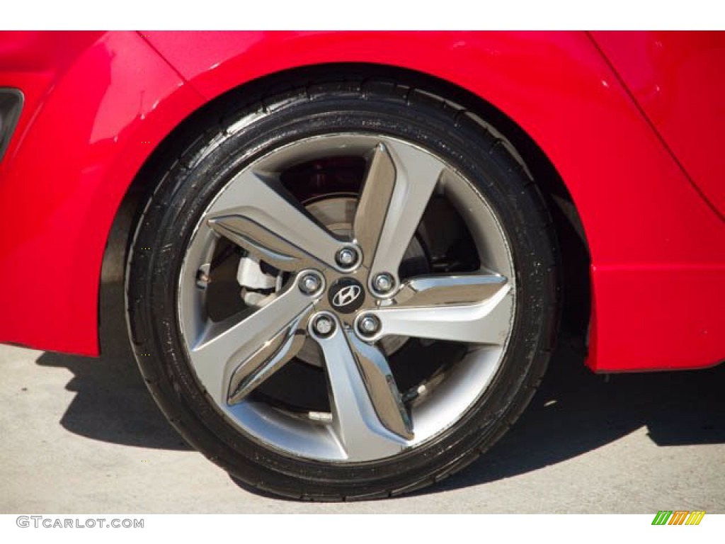 2013 Veloster Turbo - Boston Red / Black photo #26