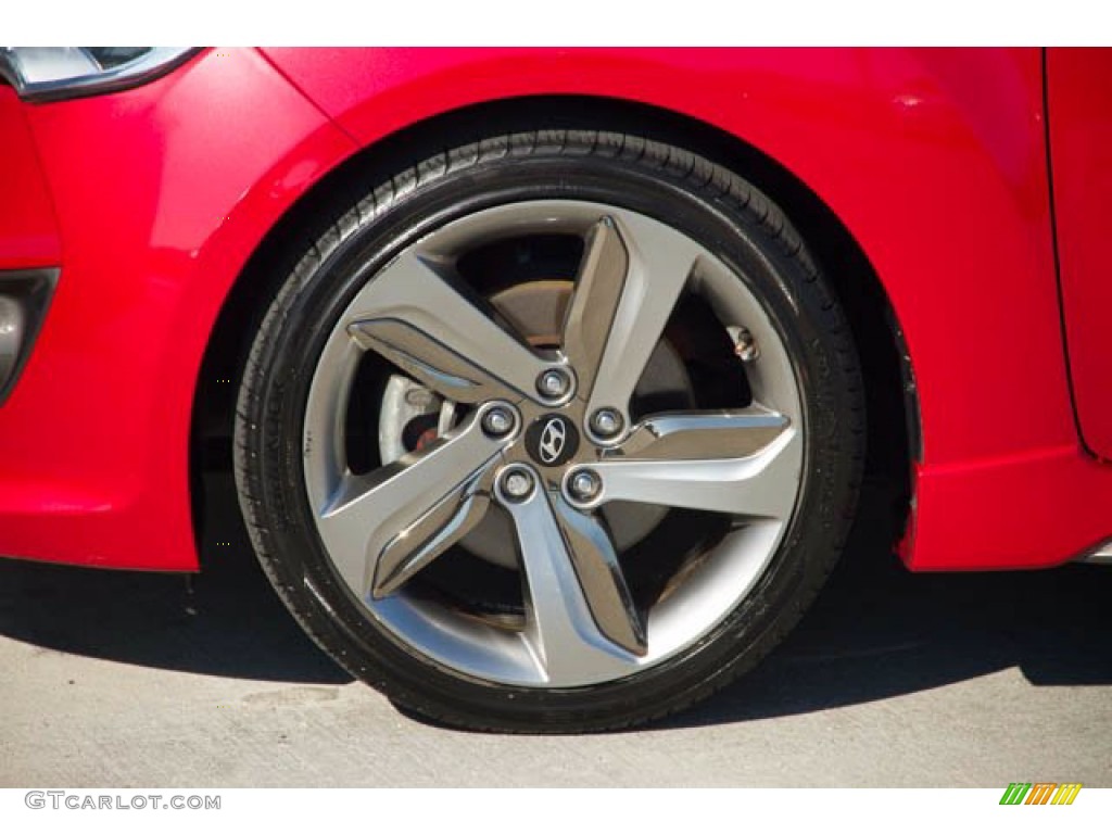 2013 Veloster Turbo - Boston Red / Black photo #29