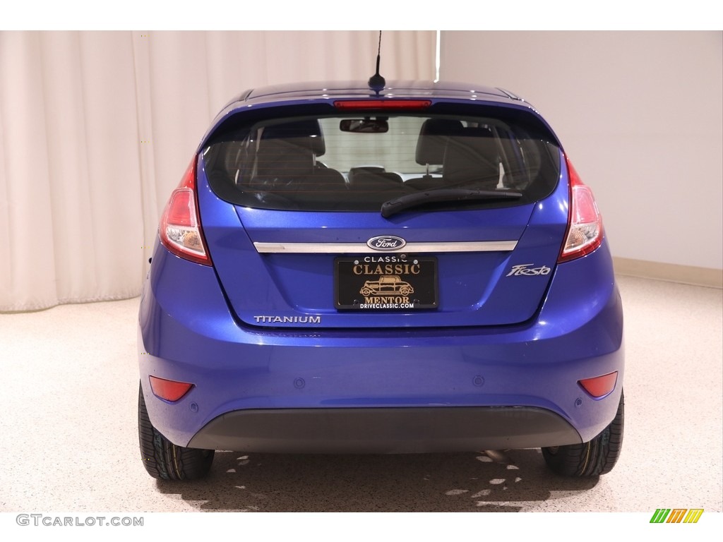 2014 Fiesta Titanium Hatchback - Performance Blue / Charcoal Black photo #19