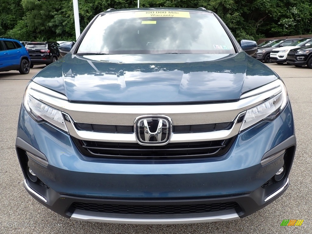 2019 Pilot Touring AWD - Obsidian Blue Pearl / Beige photo #9