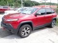 Deep Cherry Red Crystal Pearl 2014 Jeep Cherokee Trailhawk 4x4